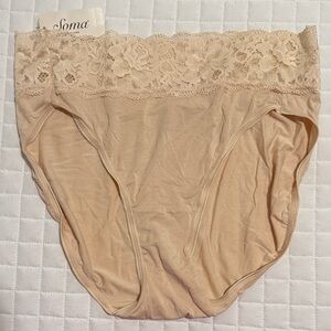 Soma Women's Lace Trim Panty - Tan